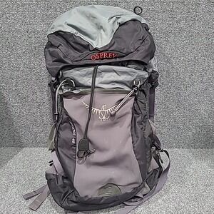 Osprey Stratos 40L Backpack Black / Grey with Mesh Pockets, Breathable